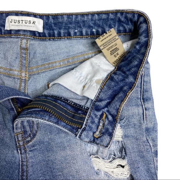 Just USA Authentic Jean Shorts Distressed Size XS - Picture 6 of 8